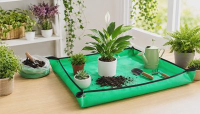 I Keep Houseplants in a Brooklyn Apartment With Twins and a Cat. This $9 Mat Is the Only Reason I Still Have Both.