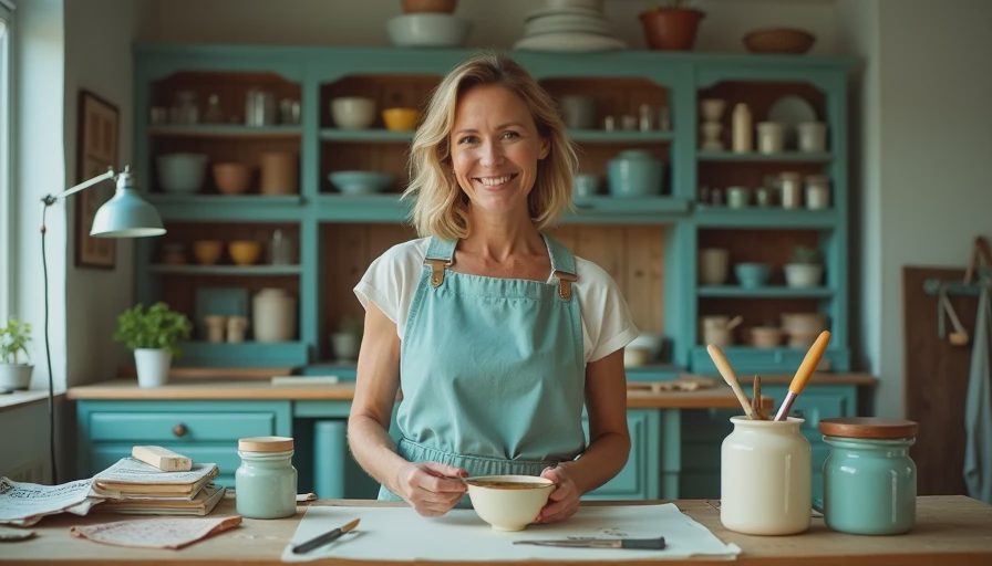 Visual context for chalk paint recipe