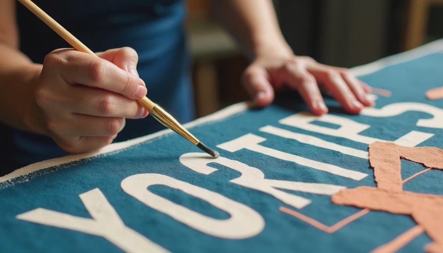 Visual context for banner letters