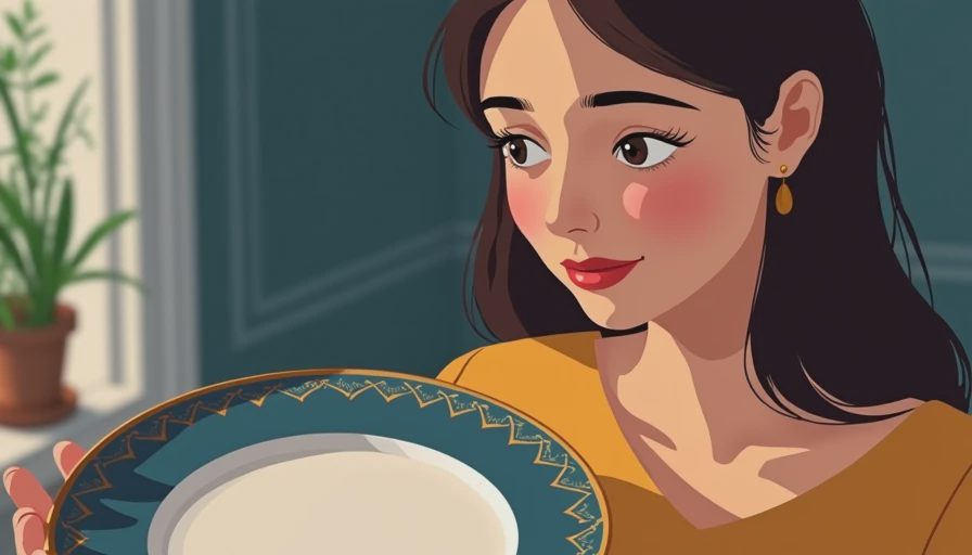 Illustration for vintage pfaltzgraff dishes