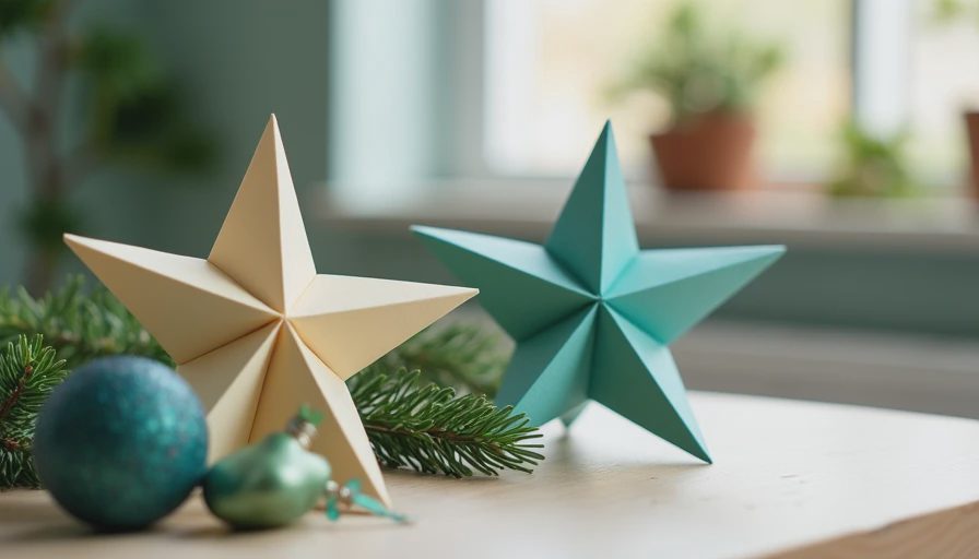 Illustration for paper xmas stars