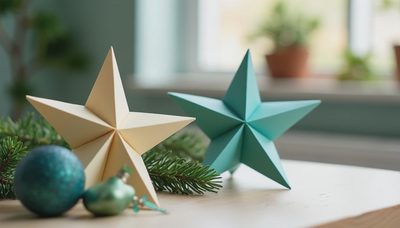 paper xmas stars that look charming, not crafty