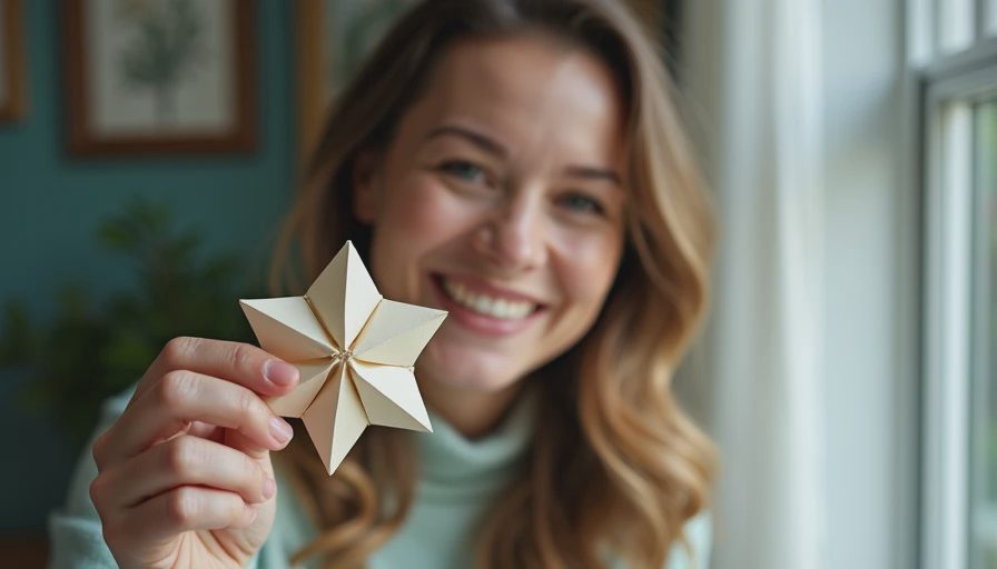 Visual context for paper xmas stars