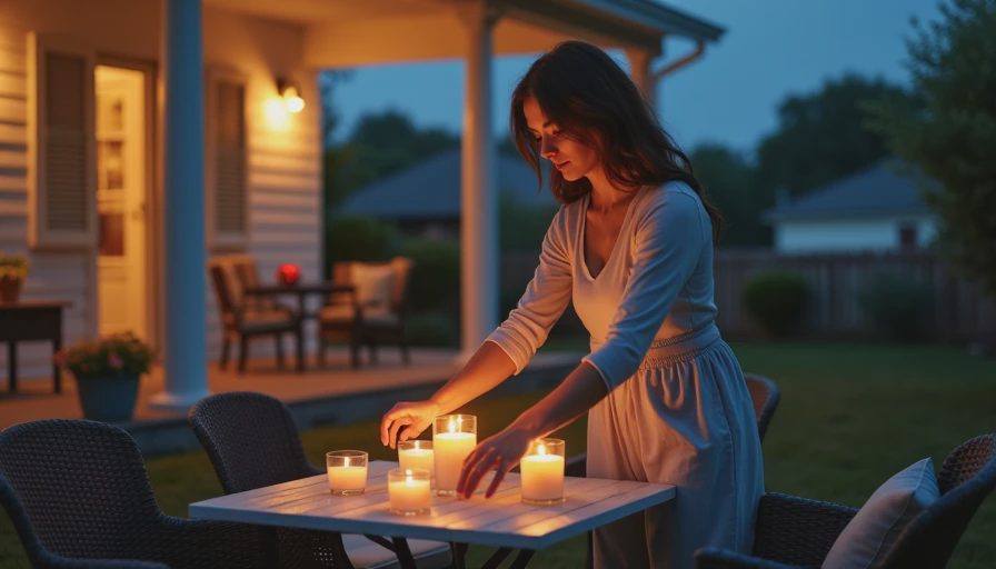 Visual context for cleanest burning candles
